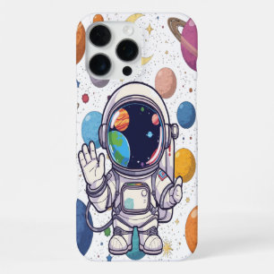 Coque iPhone 16 Pro Max Étui de téléphone cosmique Thème de l'espace Planè