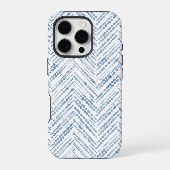 Coque iPhone Étui de téléphone côtier à flèches chevron blanc b (Verso)