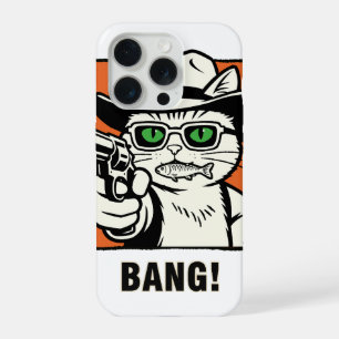 Coque iPhone 15 Pro Étui de téléphone Cowboy Cat