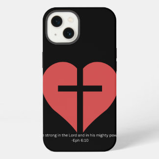 Etui iPhone 13 Étui de téléphone Croix du cœur de la foi – Éphési