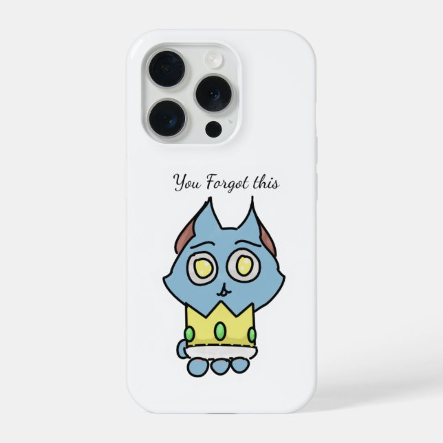 Coque iPhone Étui de téléphone Crown oublié (Verso)