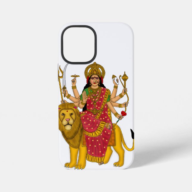 Coque iPhone Étui de téléphone de la déesse Durga (Verso)