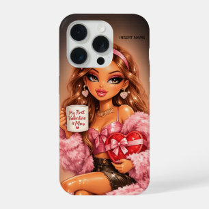 Coque iPhone 15 Pro Étui de téléphone de la Saint-Valentin pour l'amou