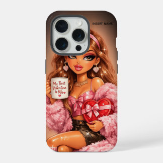Coque iPhone 15 Pro Étui de téléphone de la Saint-Valentin pour l'amou