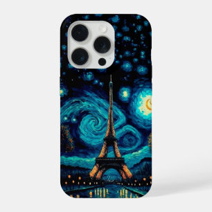 Coque iPhone 15 Pro Étui de téléphone de la Tour Eiffel sous la Nuit É