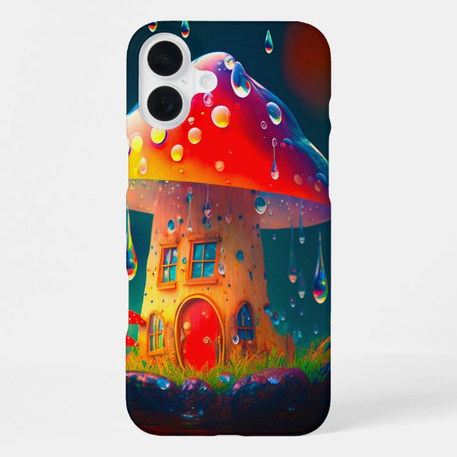 Coque iPhone Étui de téléphone de maison champignon (Verso)