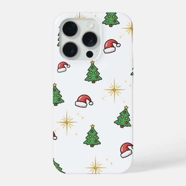 Coque iPhone Étui de téléphone de Noël festif (Verso)