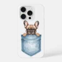 Étui de téléphone de poche avec Bouledogue Françai