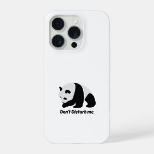 Coque iPhone 15 Pro Étui de téléphone drôle de panda de dessin animé "