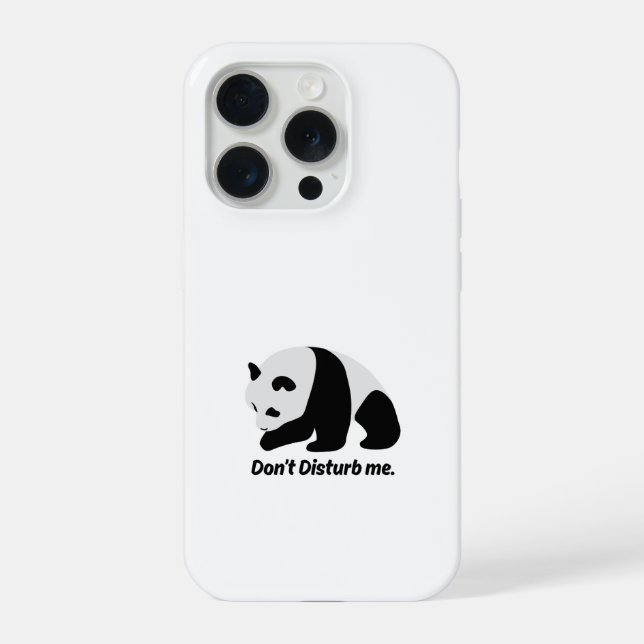Coque iPhone Étui de téléphone drôle de panda de dessin animé " (Verso)