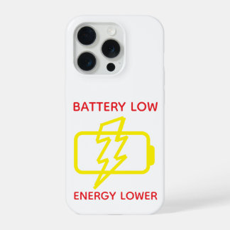 Coque iPhone 15 Pro Étui de téléphone drôle minimal d'avertissement de
