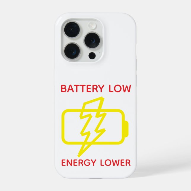 Coque iPhone Étui de téléphone drôle minimal d'avertissement de (Verso)