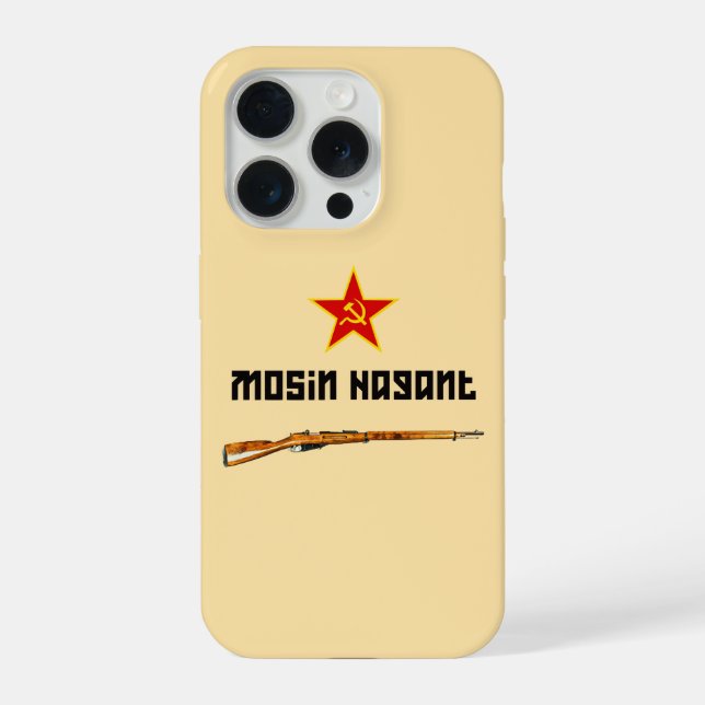Coque iPhone Étui de téléphone du fusil Mosin Nagant soviétique (Verso)