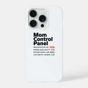 Coque iPhone 15 Pro Étui de téléphone du panneau de contrôle de maman 
