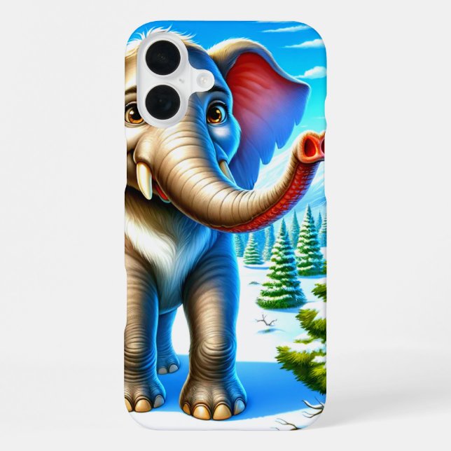 Coque iPhone Étui de téléphone éléphant (Verso)