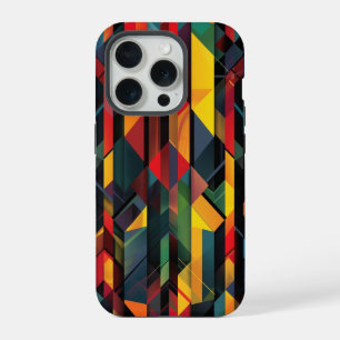 Coque iPhone 15 Pro Étui de téléphone en art abstrait géométrique – Mo