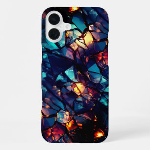 Coque iPhone 16 Plus Étui de téléphone en art de verre brisé