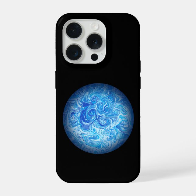 Coque iPhone Étui de téléphone en art fluide Calm Tide (Verso)
