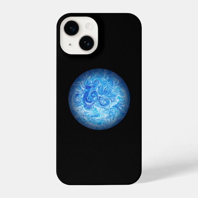 Coque iPhone Étui de téléphone en art fluide Calm Tide (Verso)