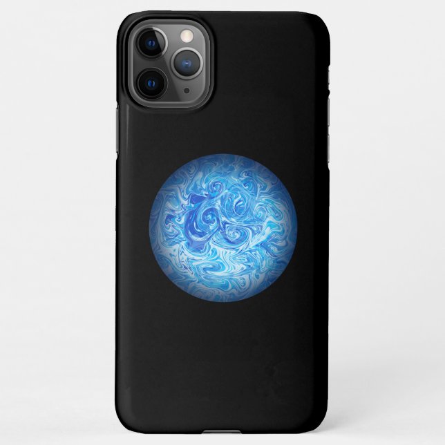 Coque iPhone Étui de téléphone en art fluide Calm Tide pour iPh (Dos)