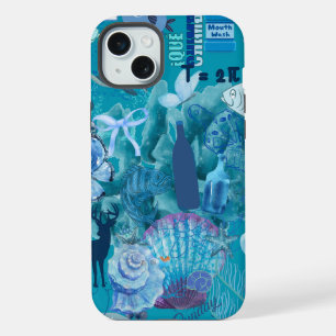 Coque iPhone 15 Plus Étui de téléphone en collage Océan Bleu