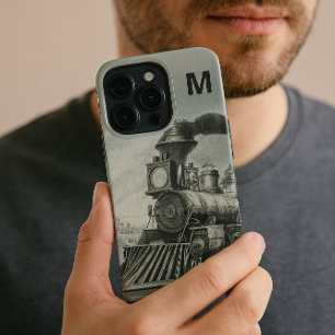 Etui iPhone 13 Pro Étui de téléphone en forme de train à locomotive v