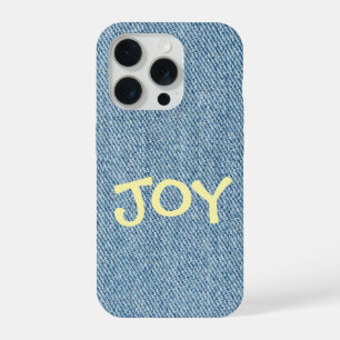 Coque iPhone 15 Pro Étui de téléphone en jeans en denim sur mesure