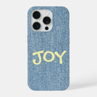 Coque iPhone 15 Pro Étui de téléphone en jeans en denim sur mesure