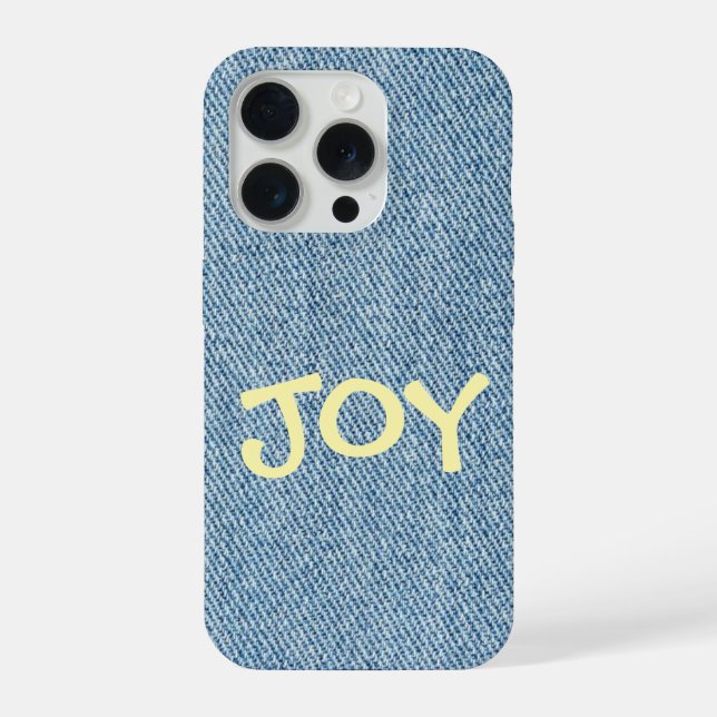 Coque iPhone Étui de téléphone en jeans en denim sur mesure (Verso)