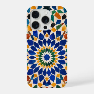 Coque iPhone 15 Pro Étui de téléphone en mosaïque Zellige marocaine |