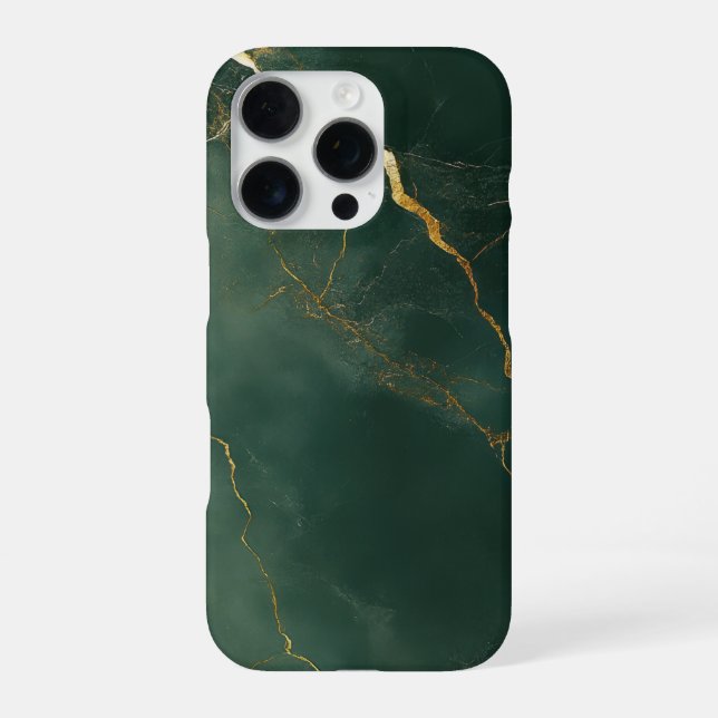 Coque iPhone Étui de téléphone en pierre de marbre bleu élégant (Verso)