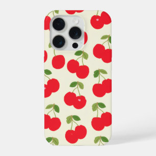 Coque iPhone 15 Pro Étui de téléphone esthétique à la cerise mignonne