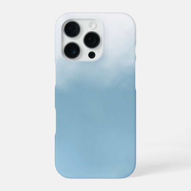 Coque iPhone Étui de téléphone esthétique bleu nuage (Verso)
