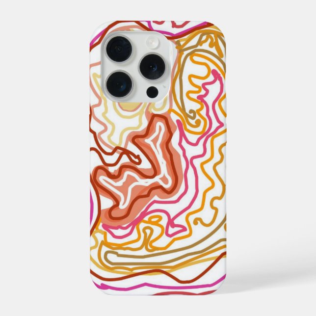 Coque iPhone Étui de téléphone esthétique et abstrait  (Verso)
