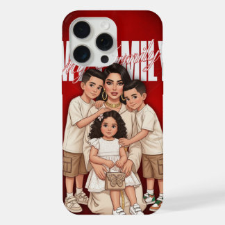Coque iPhone 15 Pro Max Étui de téléphone familial marocain personnalisé