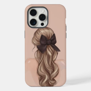 Coque iPhone 15 Pro Max Étui de téléphone Fille vue arrière élégante avec