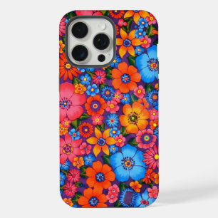 Coque iPhone 15 Pro Max Étui de téléphone Fleur d'amour Hippie