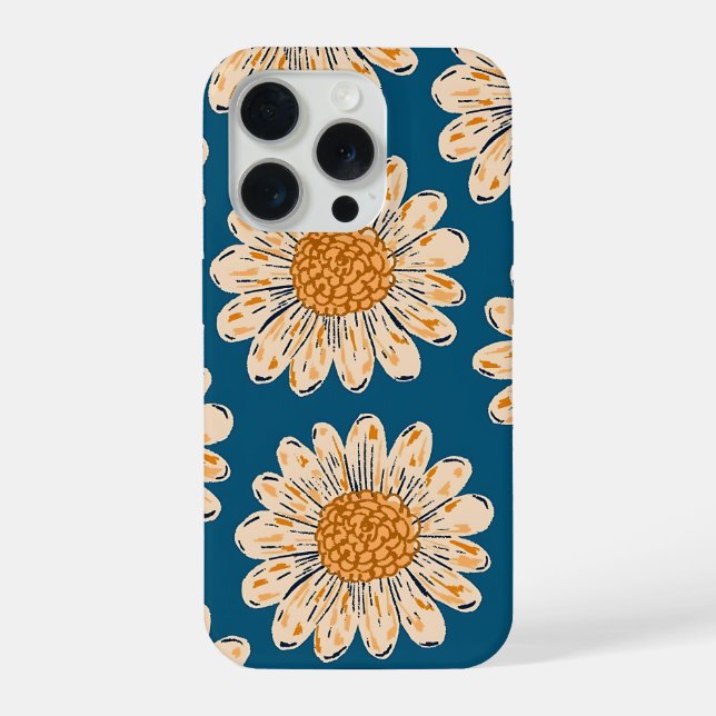 Coque iPhone Étui de téléphone Fleur de Pâquerette (Verso)