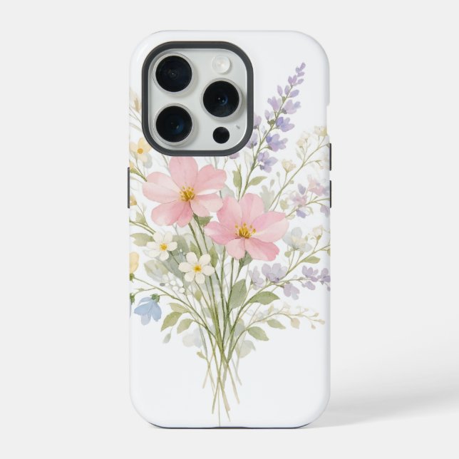 Coque iPhone Étui de téléphone Fleur de printemps Esthétique fl (Verso)