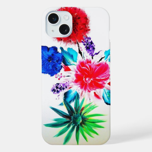 Coque iPhone Étui de téléphone Fleur Power (Verso)