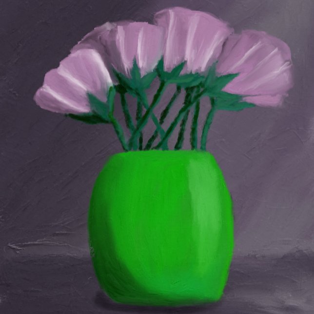 Coque iPhone Étui de téléphone Fleur Violette (Créateur téléchargé)