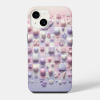 Étui de téléphone fleuri rose Shabby Chic - Blanc