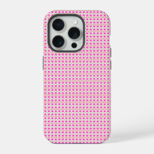 Coque iPhone 15 Pro Étui de téléphone floral rose et vert