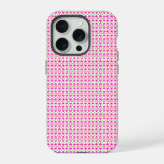 Coque iPhone 15 Pro Étui de téléphone floral rose et vert