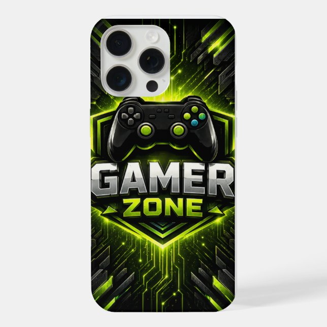 Coque iPhone Étui de téléphone Gamer Zone (Verso)