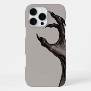 Coque iPhone 16 Pro Max Étui de téléphone gothique Griffes de sorcière noi