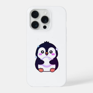 Coque iPhone 15 Pro Étui de téléphone hiver manchot kawaii mignon