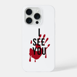 Coque iPhone 15 Pro Étui de téléphone horreur « Je te vois » Main ensa