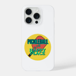 Coque iPhone 15 Pro Étui de téléphone humoristique sur le pickleball,
