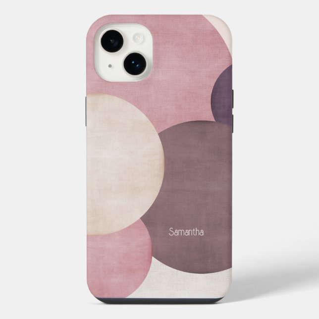 Coque iPhone Étui de téléphone / iPad moderne simple beige et m (Verso)
